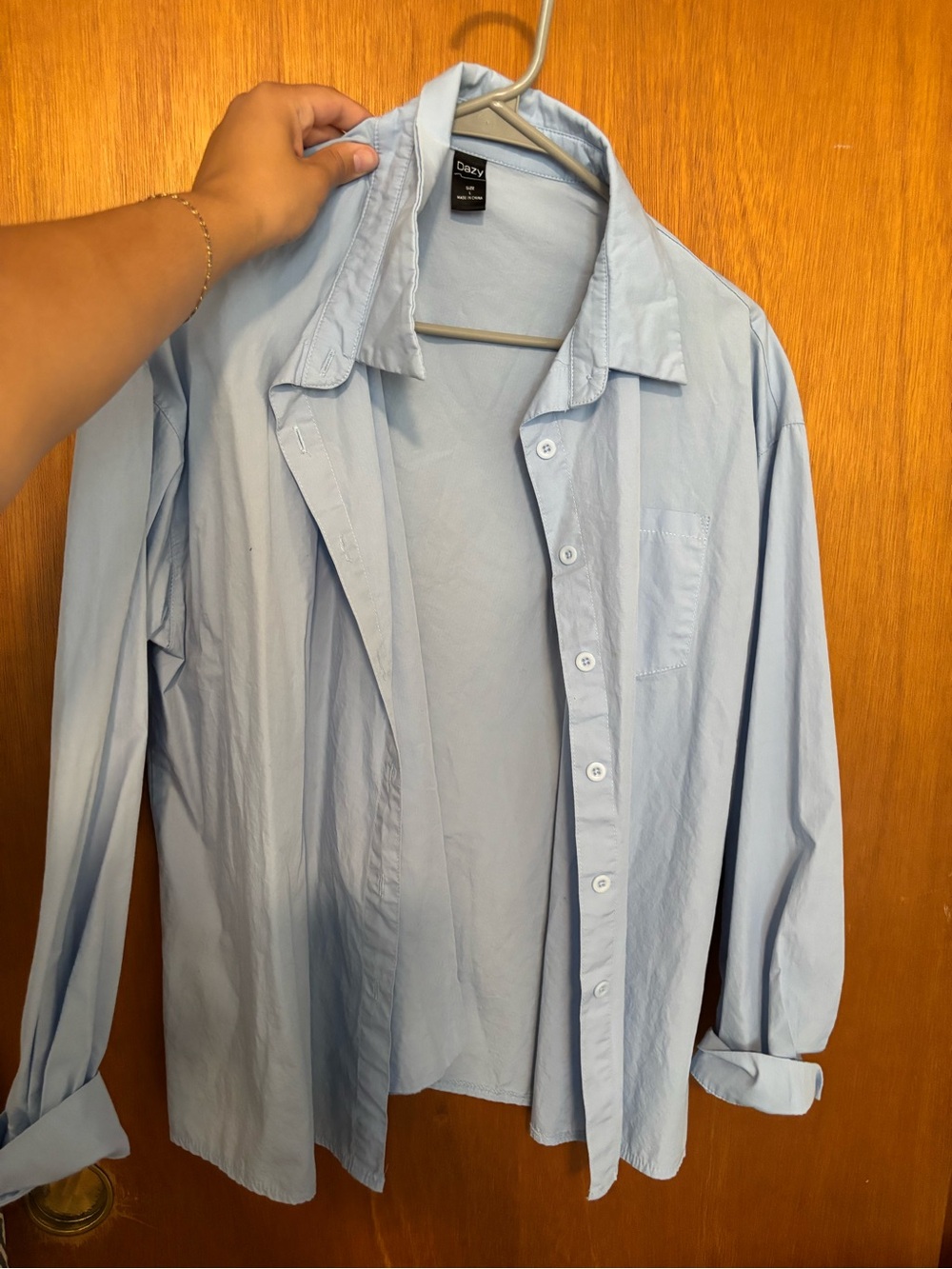 Daily Ritual Soft Sky Blue Shirt Jacket